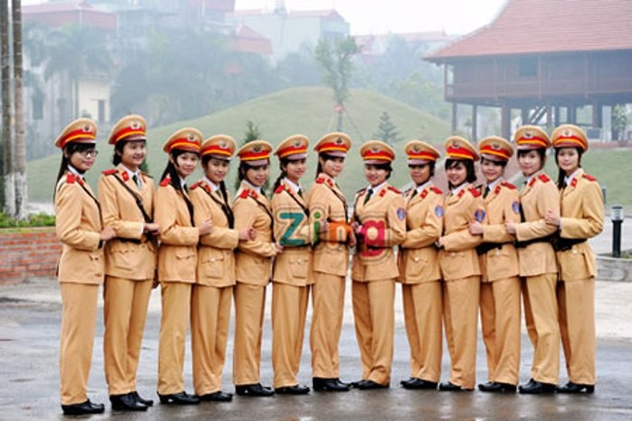 Tại HV Cảnh sát Nhân dân (Hà Nội) các nữ sinh sẽ được đào tạo trong 5 năm.